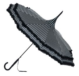 Boutique Pagoda with Frill/Black Spots Stick