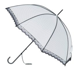 Boutique Classic w/ Lace White/Black Piped Stick