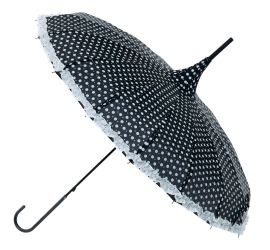 Boutique Classic Frills with Sparkle Black/White Polka Stick